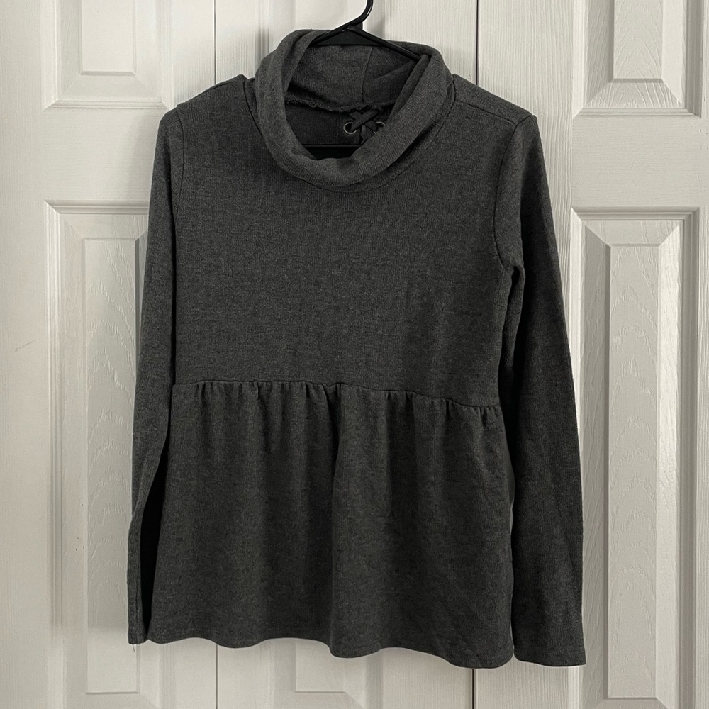 Maurice’s Cowl Neck Peplum Sweater